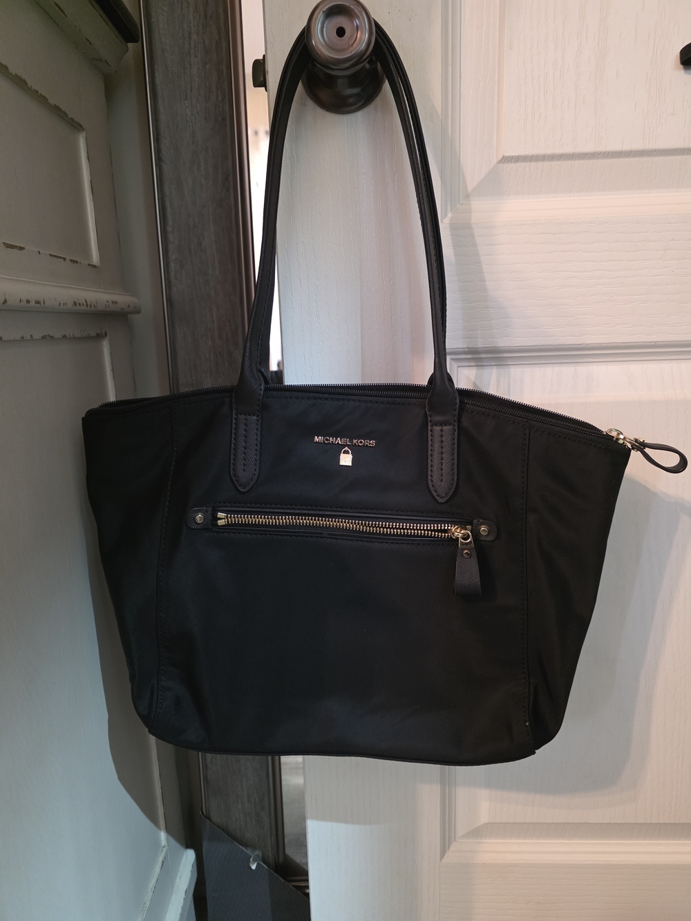 Michael Kors Black Nylon Tote Bag